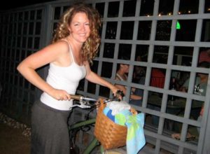 Carson and her bike