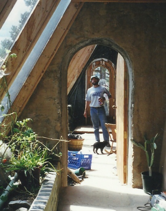 Our earthship days.