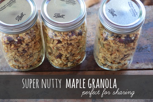 super nutty maple granola
